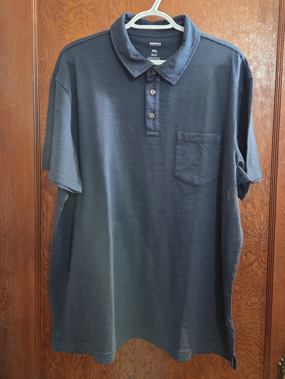 SONOMA Men's Navy Polo Shirt with Chest Pocket size XXL
